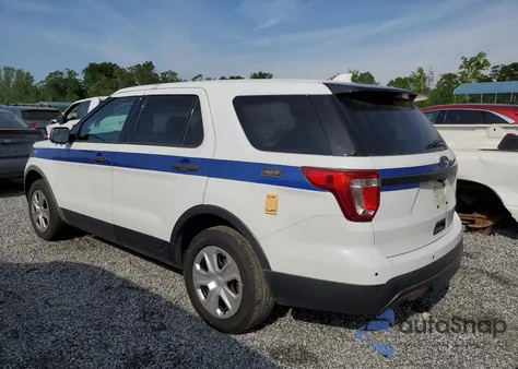 2017 Ford Explorer Police Interceptor z USA, uszkodzony, nr VIN 1FM5K8AR7HGE01362